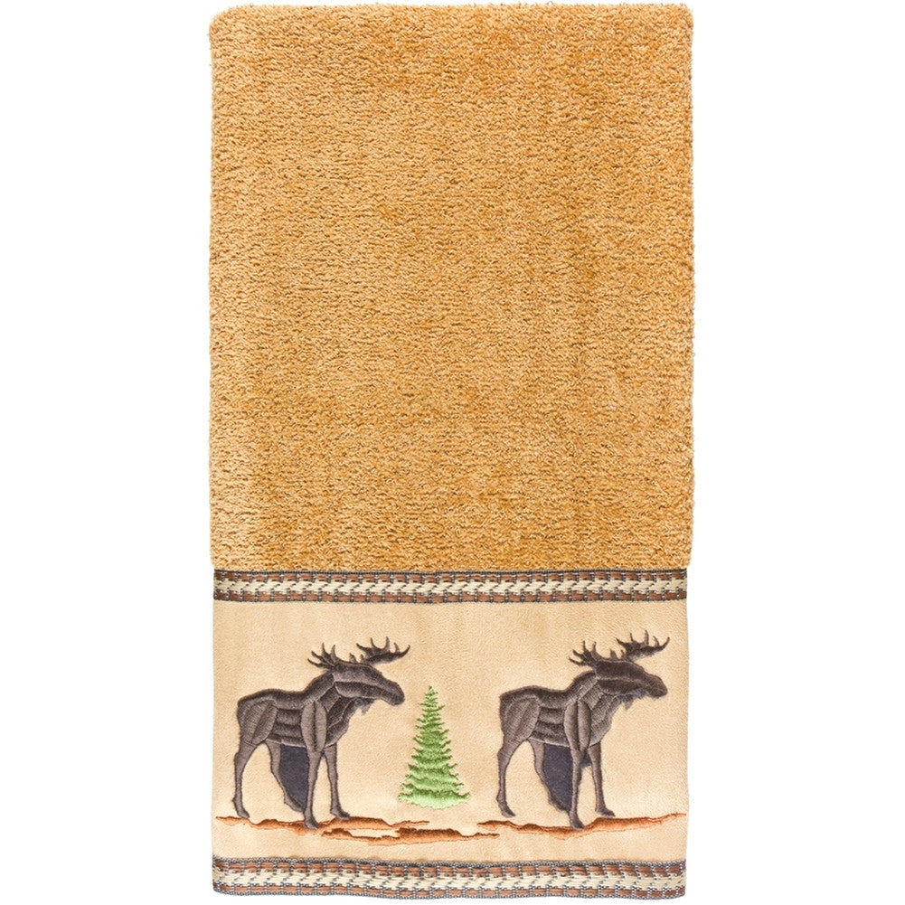 Moose in Forest Hand Towel Hand Towel Animalworld   