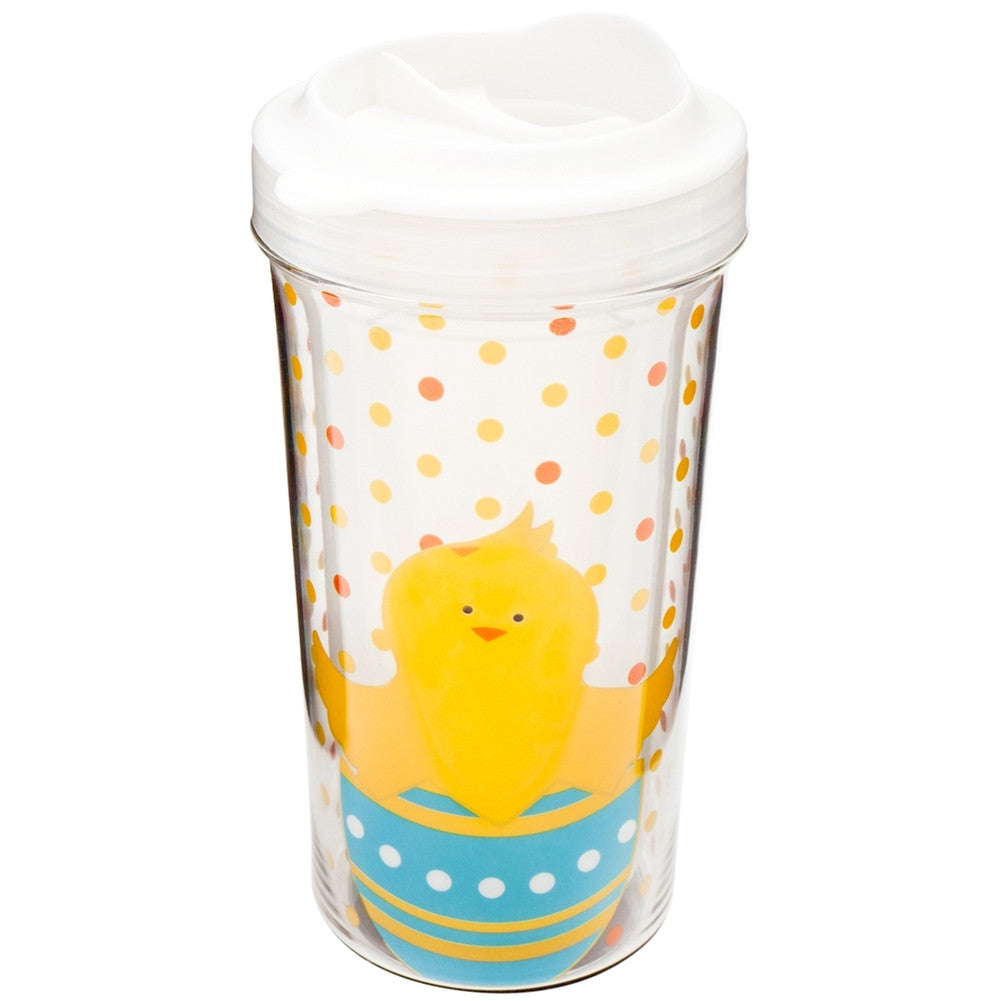 Chicks Easter Double Wall Acrylic Kids Tumbler With Lid Travel Mugs Animalworld   