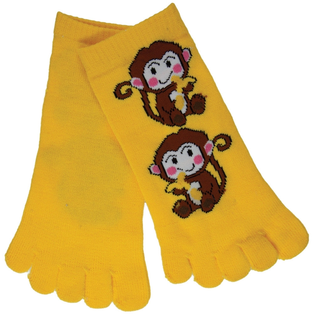 Monkeys Eating Bananas Toe Socks Socks Animalworld   