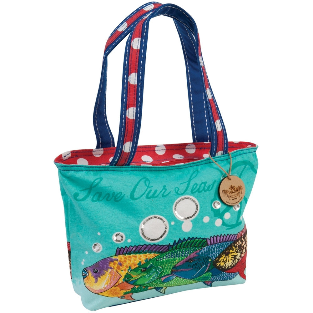 Fish Save Our Seas Medium Tote Totes Animalworld   