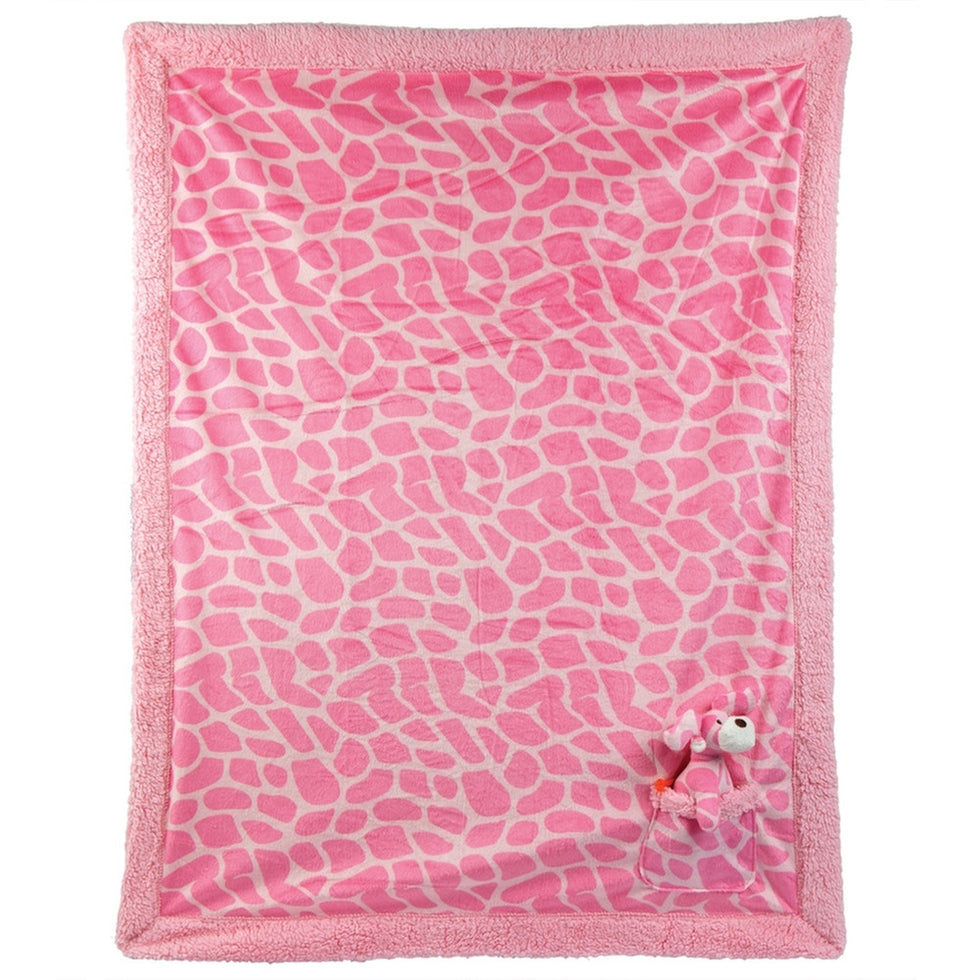 Moose Plush Pal Corner Reversible Baby Blanket Old Glory