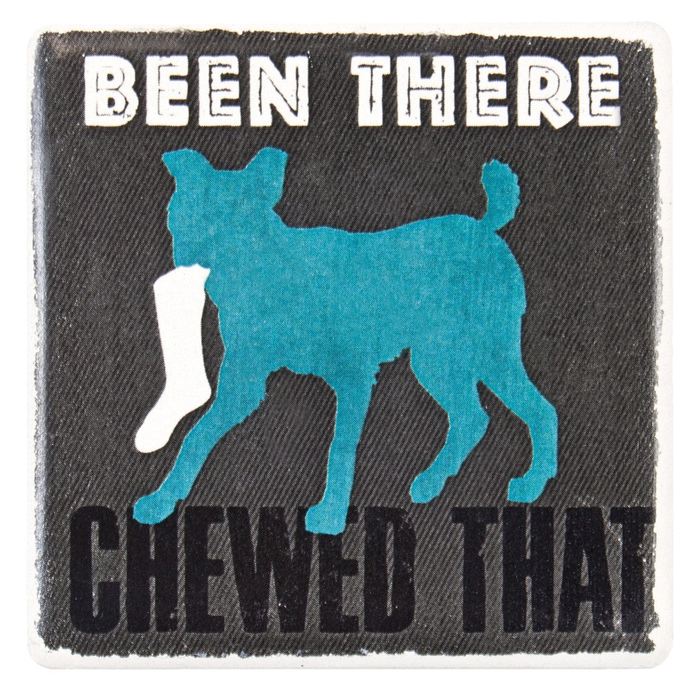 Dog Been There Chewed That Ceramic Refrigerator Magnet Refrigerator Magnets AnimalWorld   