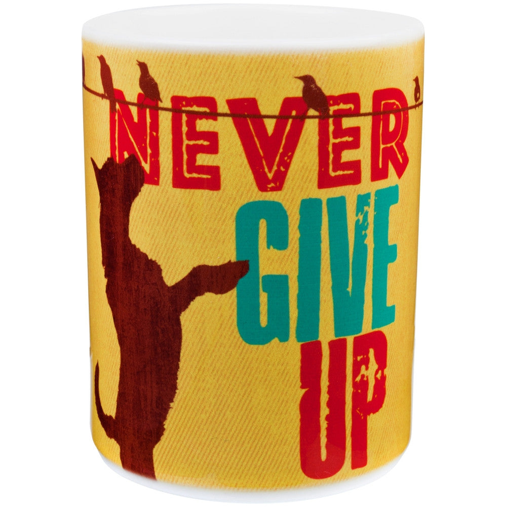 Dog Never Give Up Coffee Mug Coffee Mugs Animalworld   