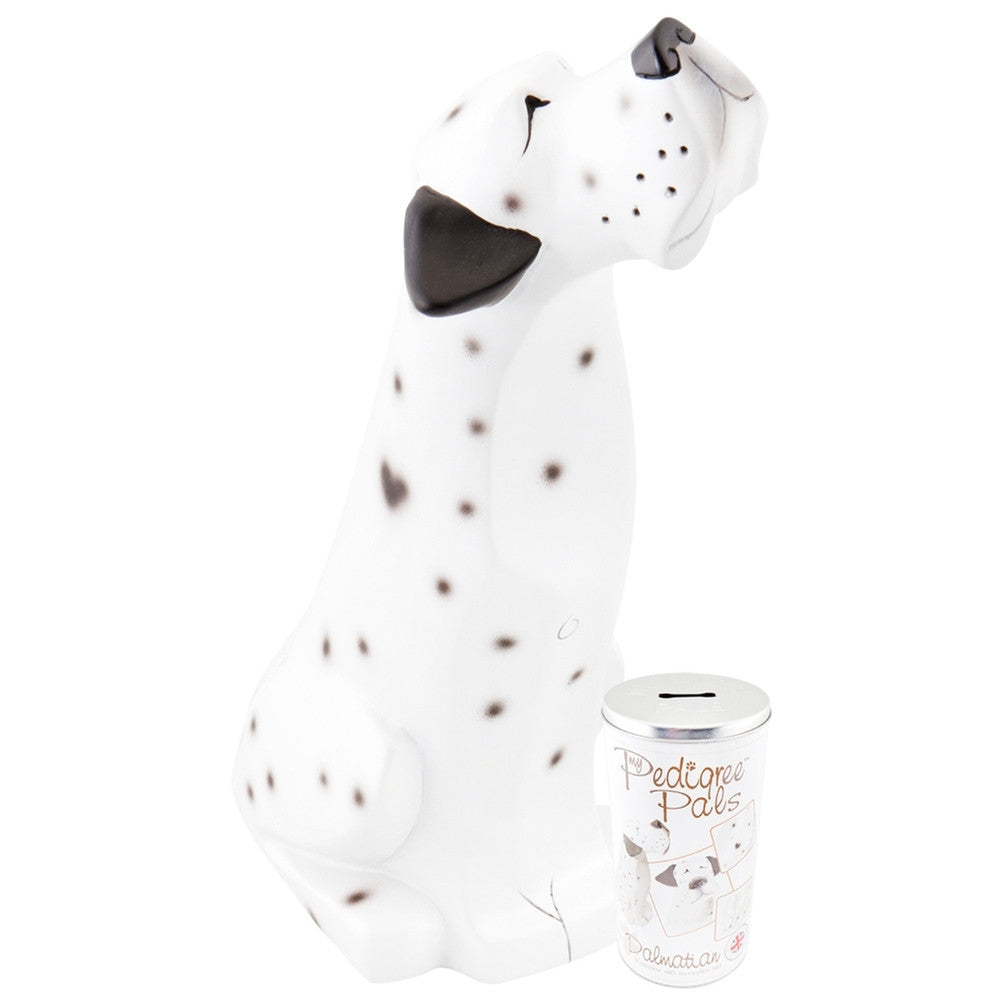 Dalmatian Figurine With Money Tin Box Figurines AnimalWorld   