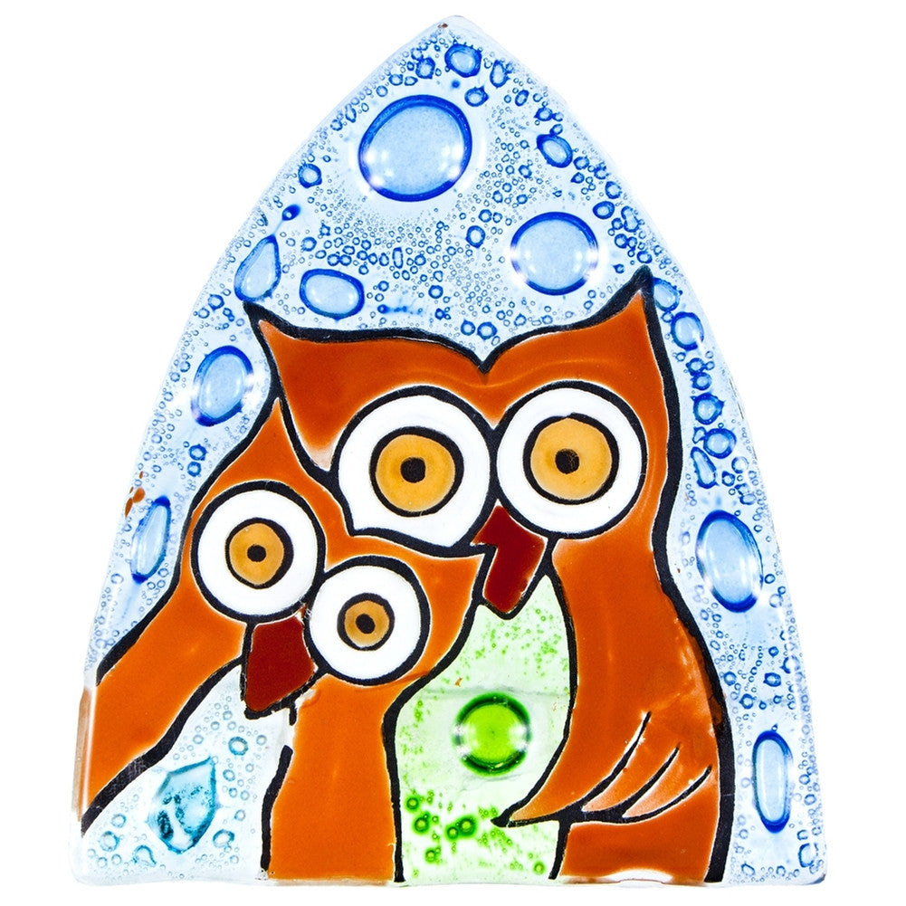 Owl Duo Fused Glass Nightlight Cover Nightlights AnimalWorld   