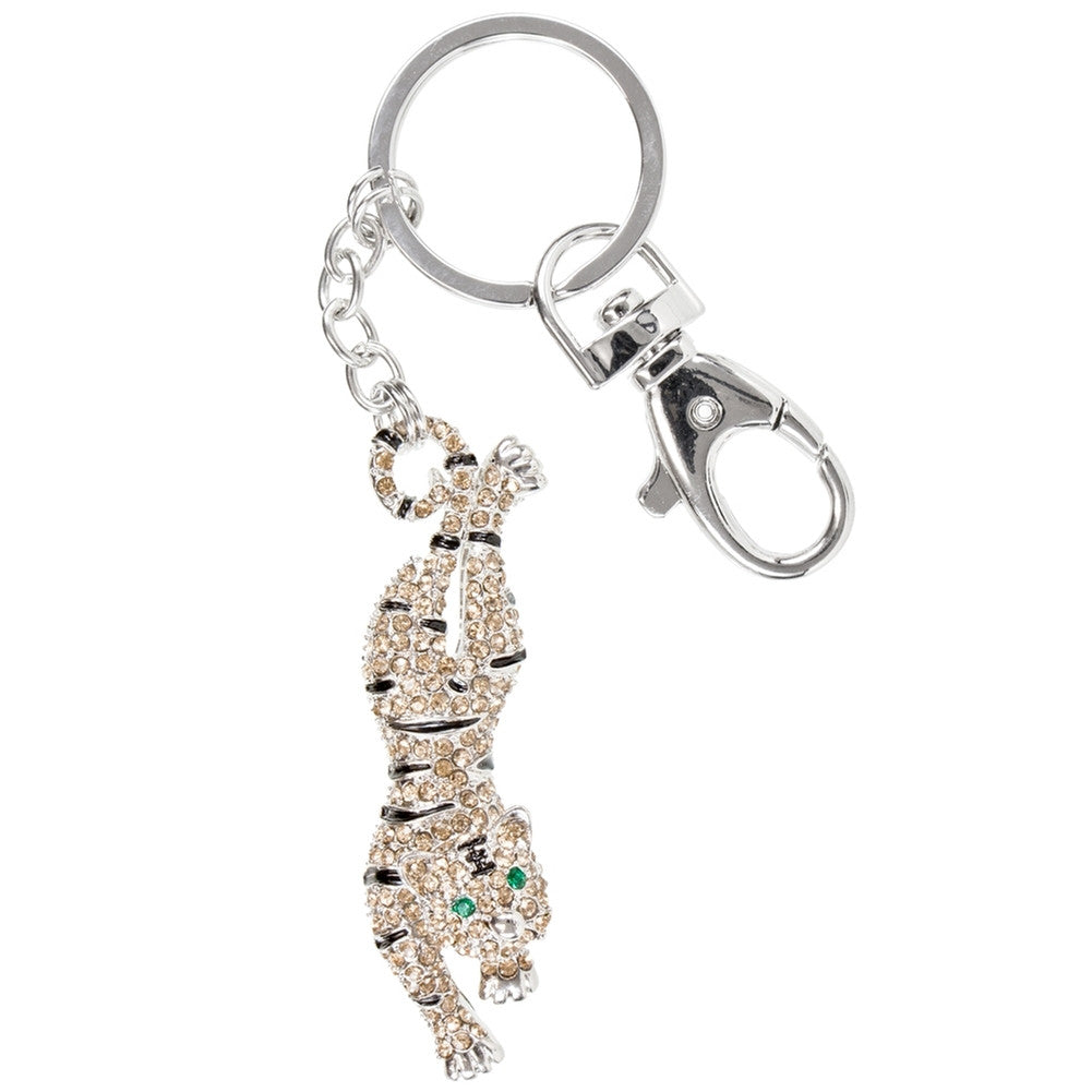 Tiger Gemmed Body Claw Clip Keychain Keychains Animalworld   