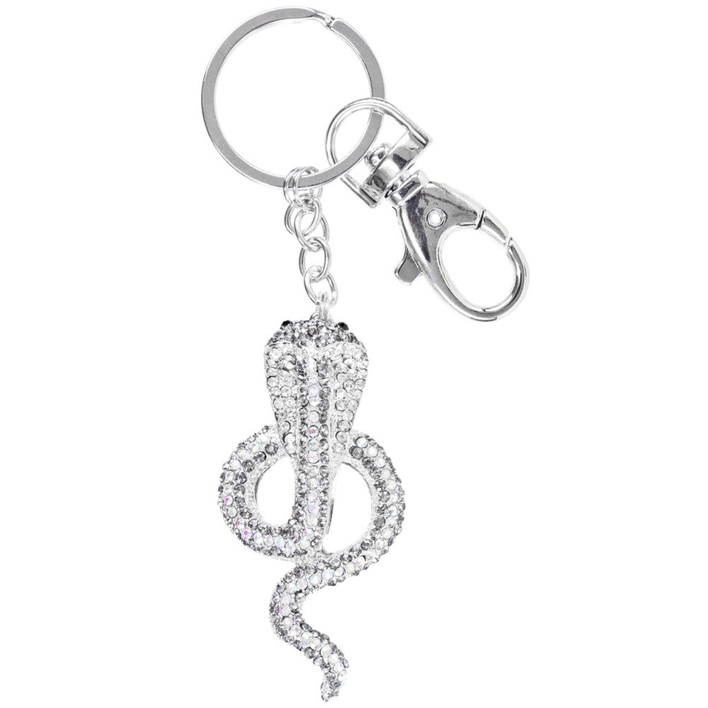 Cobra Snake Gemmed Body Claw Clip Keychain Keychains Animalworld   