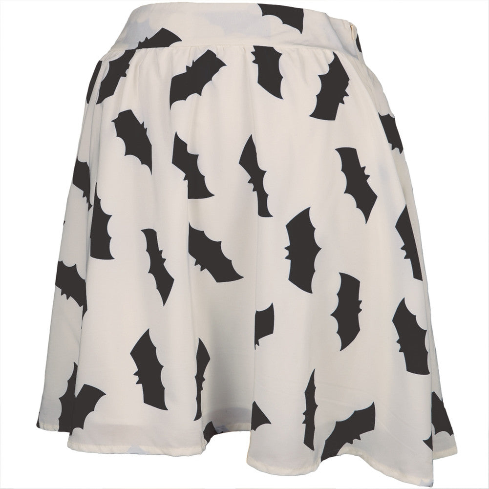 Bat Silhouettes Women's Skater Skirt Skirts Animalworld   