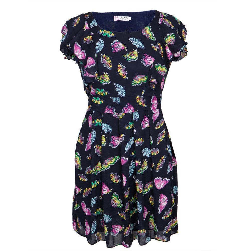 Butterflies Colorful All-Over Women's Dress Dresses Animalworld   