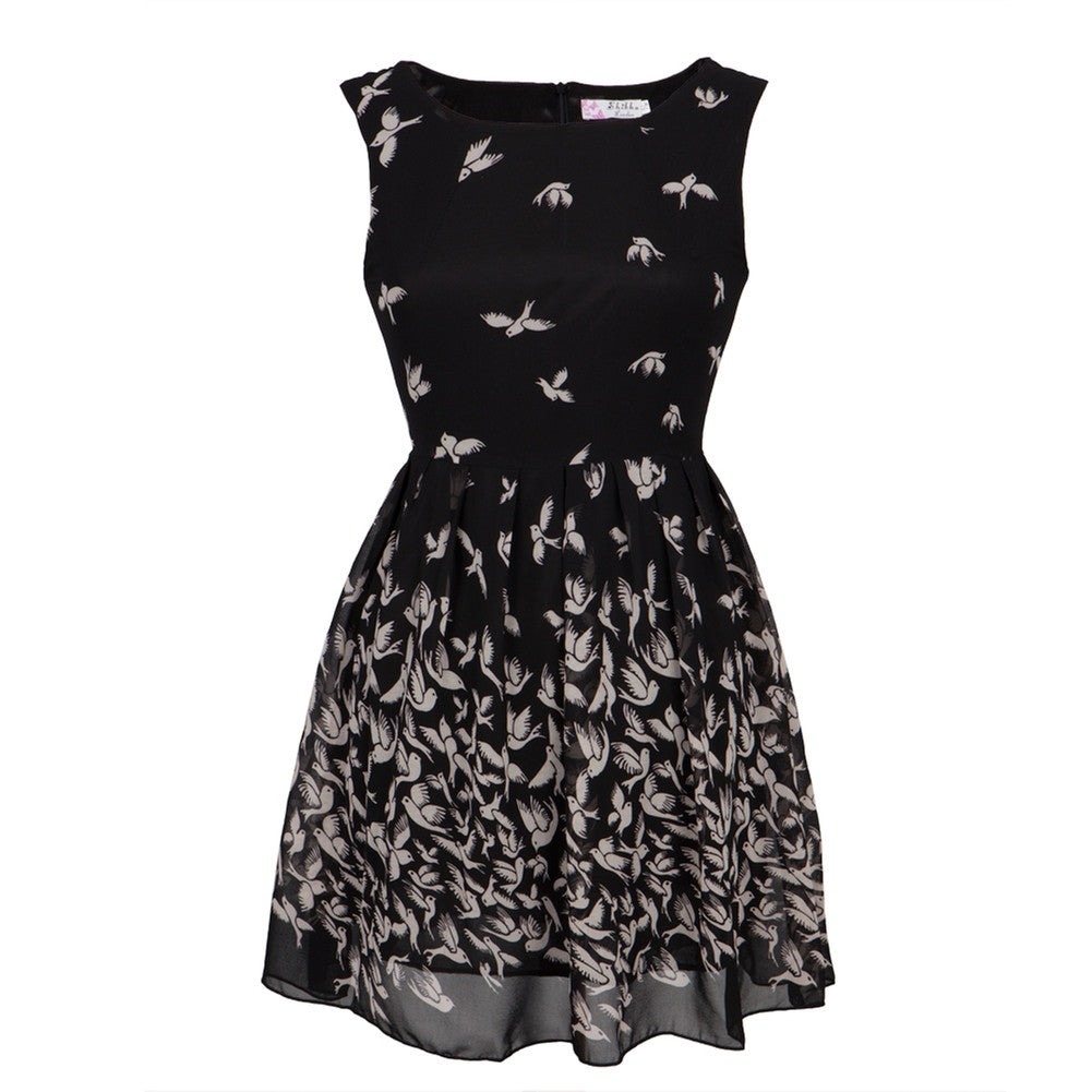 Doves Flying All-Over Women's Dress Dresses Animalworld   