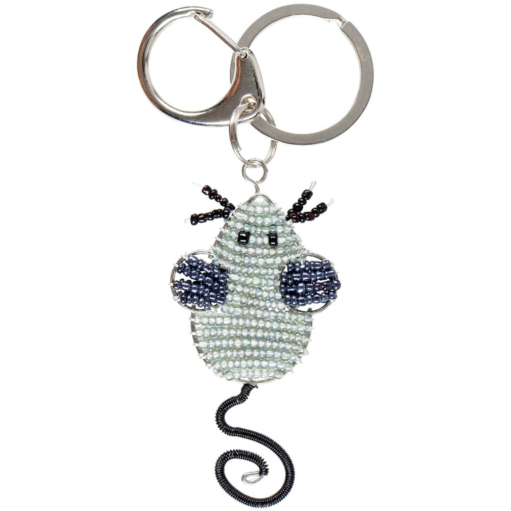 Mouse Body Beaded Keychain Keychains AnimalWorld   