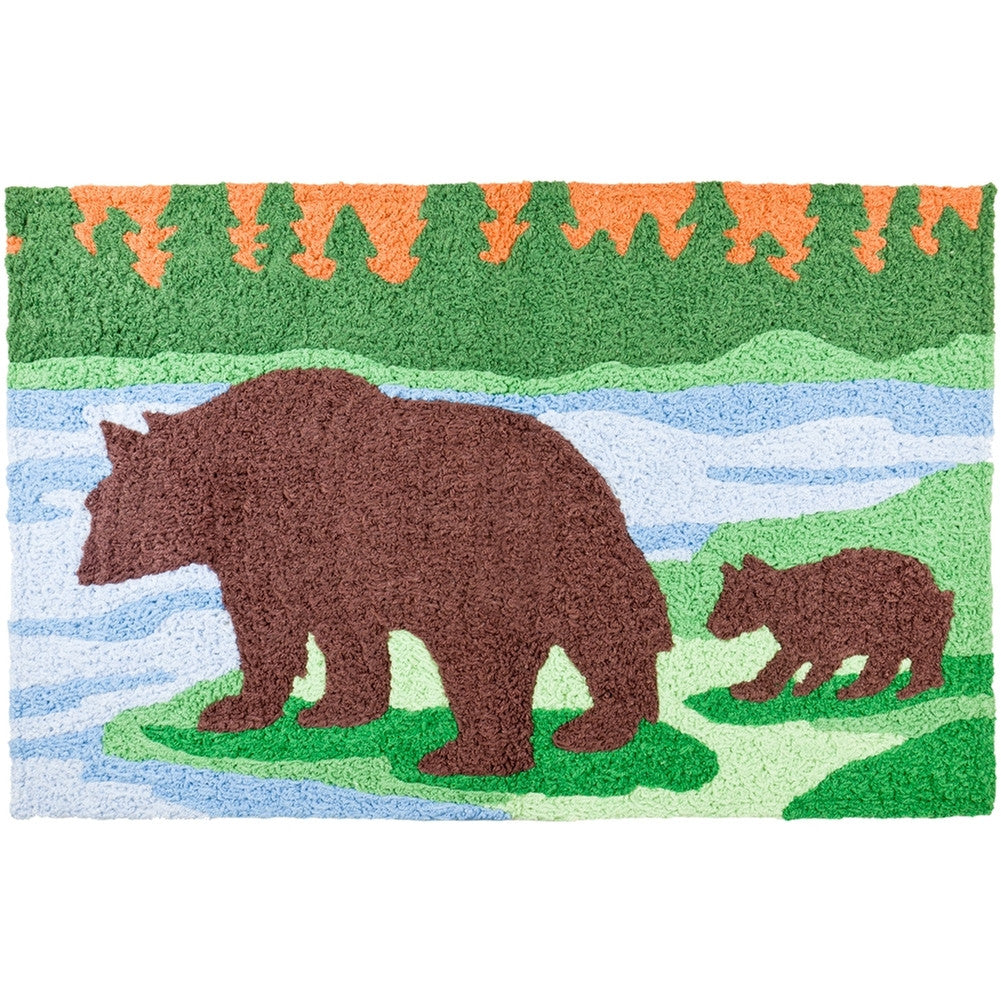 Bear & Cub By The Water Door Mat Rug Doormats AnimalWorld   