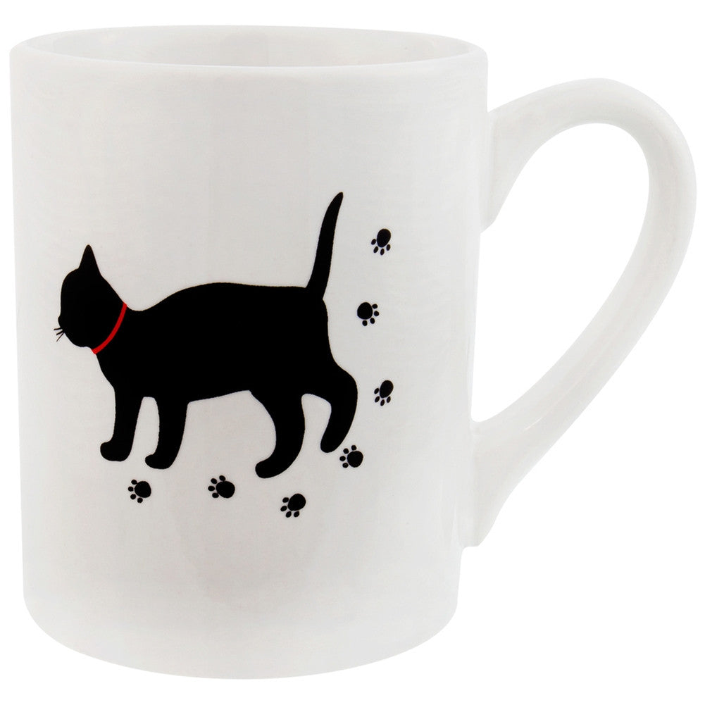 Cat With Paw Prints Coffee Mug Coffee Mugs Animalworld   