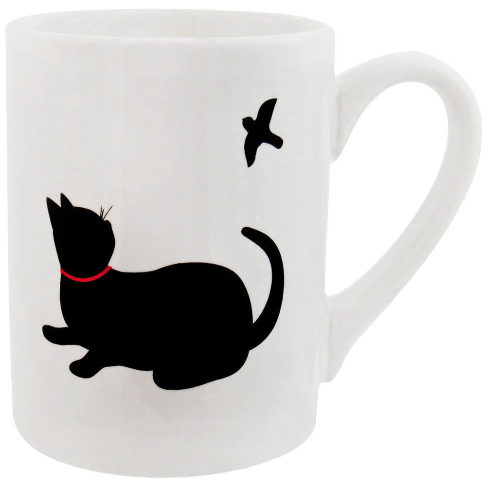 Cat Looking At Bird Prints Coffee Mug Coffee Mugs Animalworld   