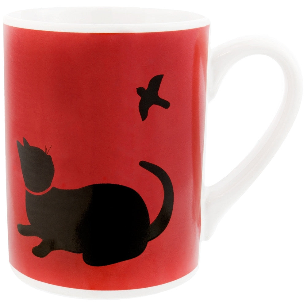 Cat Looking At Bird Prints Coffee Mug Coffee Mugs Animalworld   