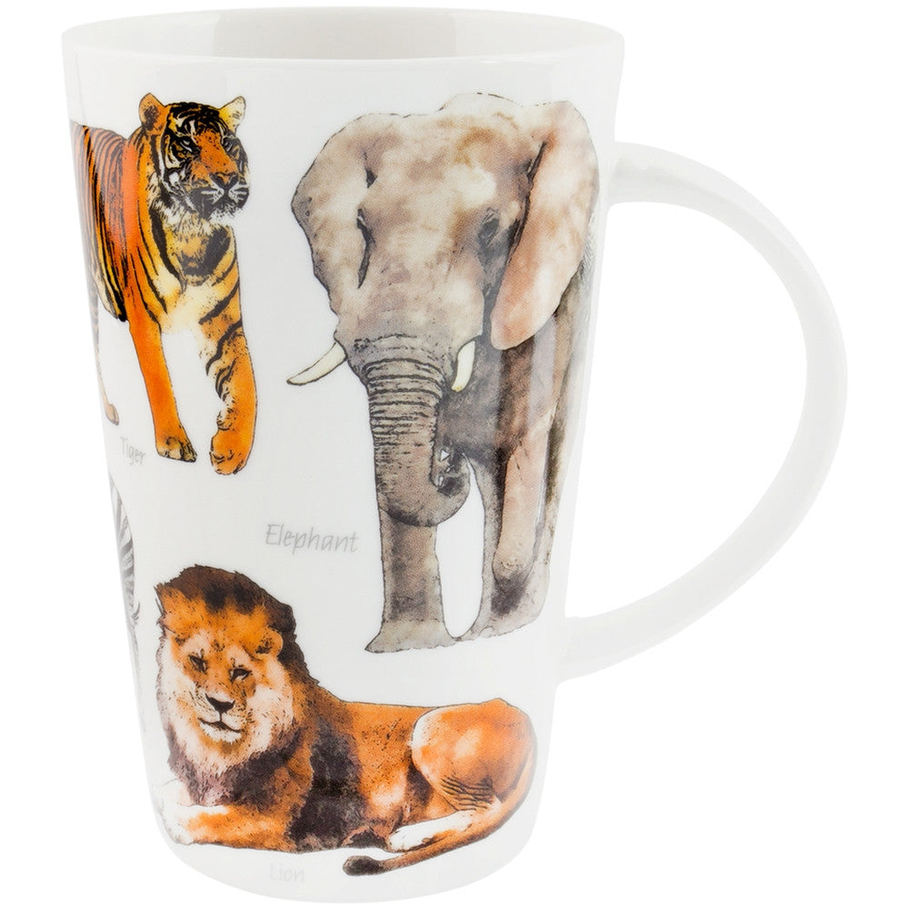 Variety Safari Animals Collage Latte Mug Coffee Mugs Animalworld   