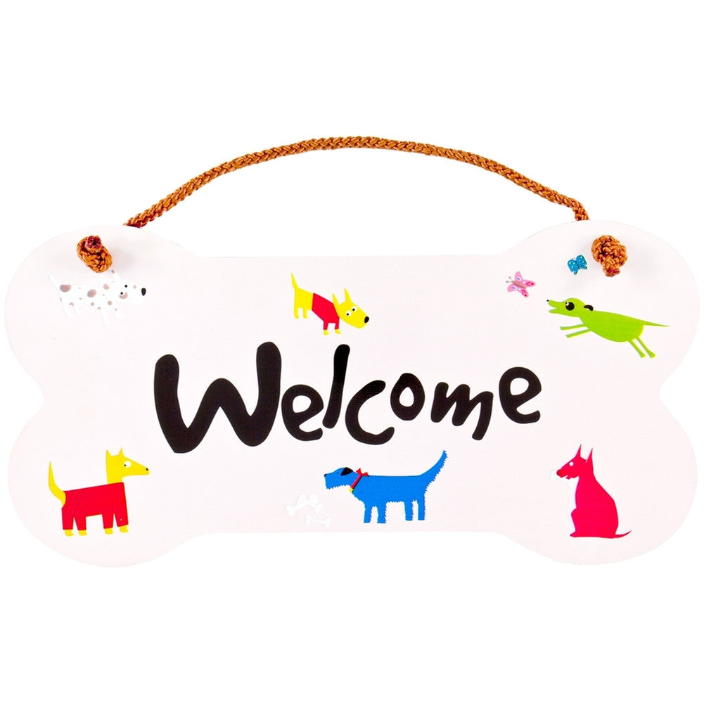 Dogs Welcome Wall Sign Signs Animalworld   