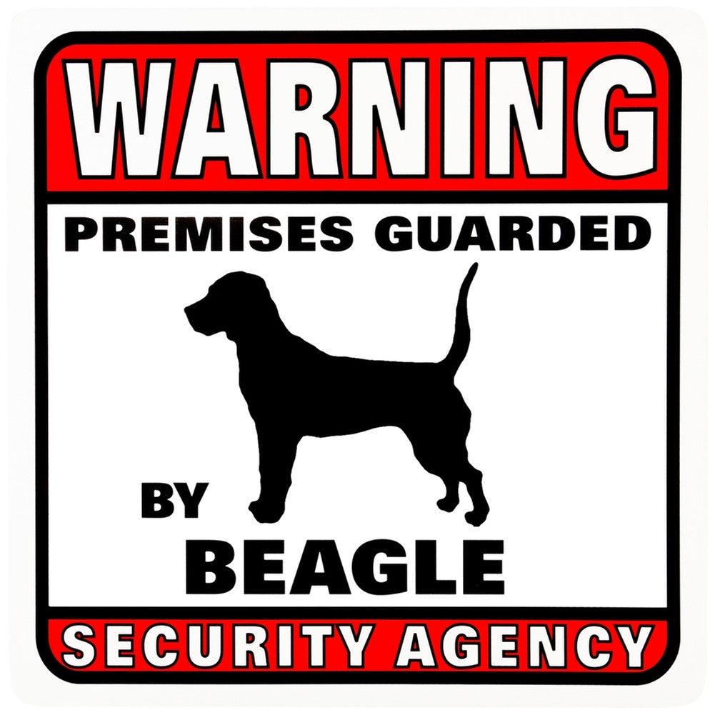 Beagle Warning Premises Guarded Sign Signs AnimalWorld   