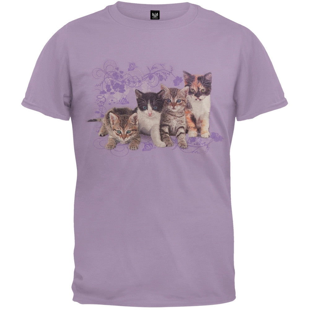 Kitten Row Lavender T-Shirt Men's T-Shirts Animalworld   