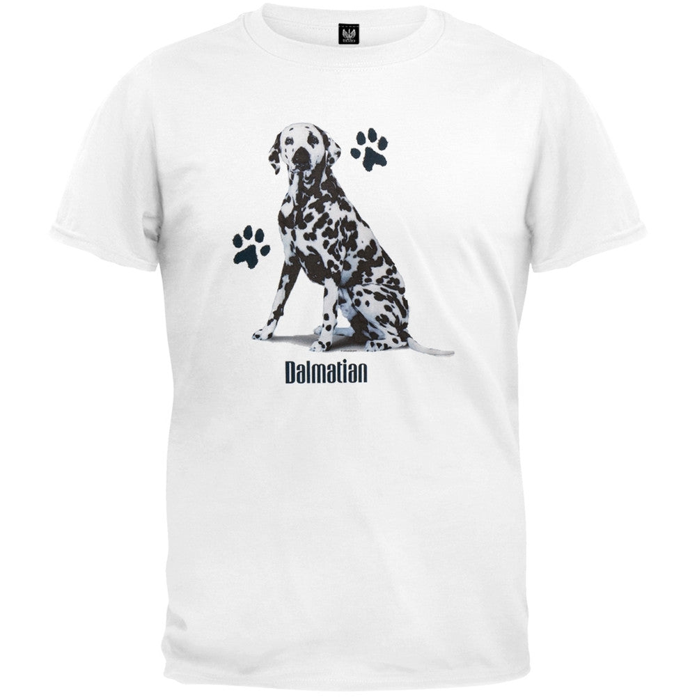 Dalmatian Profile White T-Shirt Men's T-Shirts Art Brands   