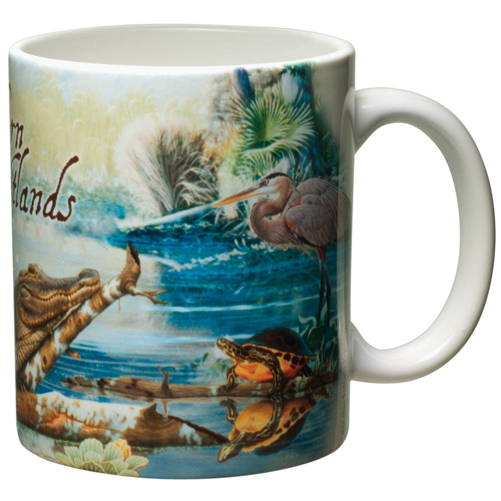 Southern Wetlands White Ceramic Mug Coffee Mugs Animalworld   