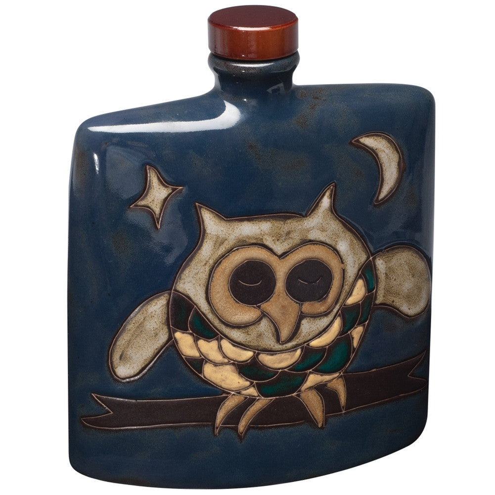 Owl Hand-Etched Square Decanter Decanters Animalworld   