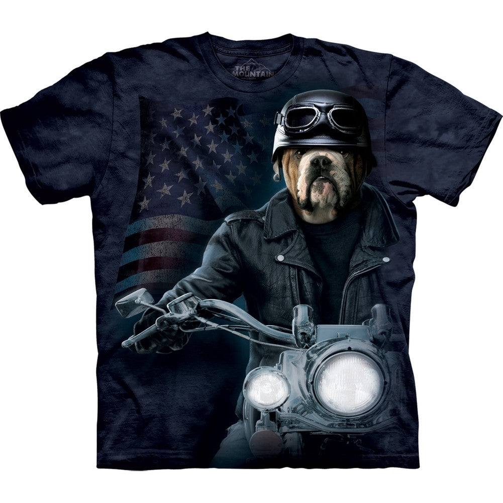 Bulldog Biker Sam T-Shirt Men's T-Shirts Bulldog SM Dark Blue 