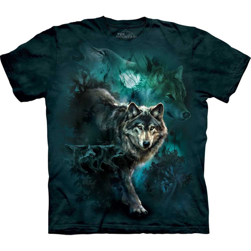 Wolves Walking in the Night T-Shirt Men's T-Shirts Animalworld   