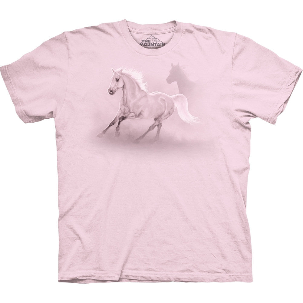 Horse Running the Fastest T-Shirt Men's T-Shirts Mustang SM Light Pink 