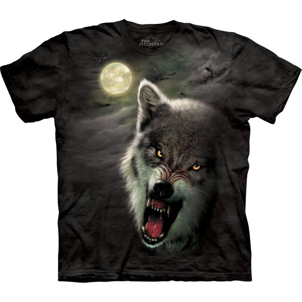 Wolf Night Breed Growl T-Shirt Men's T-Shirts The Mountain   