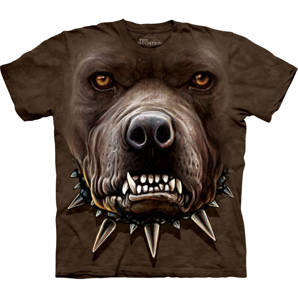 Pit Bull Zombie Face T-Shirt Men's T-Shirts The Mountain   