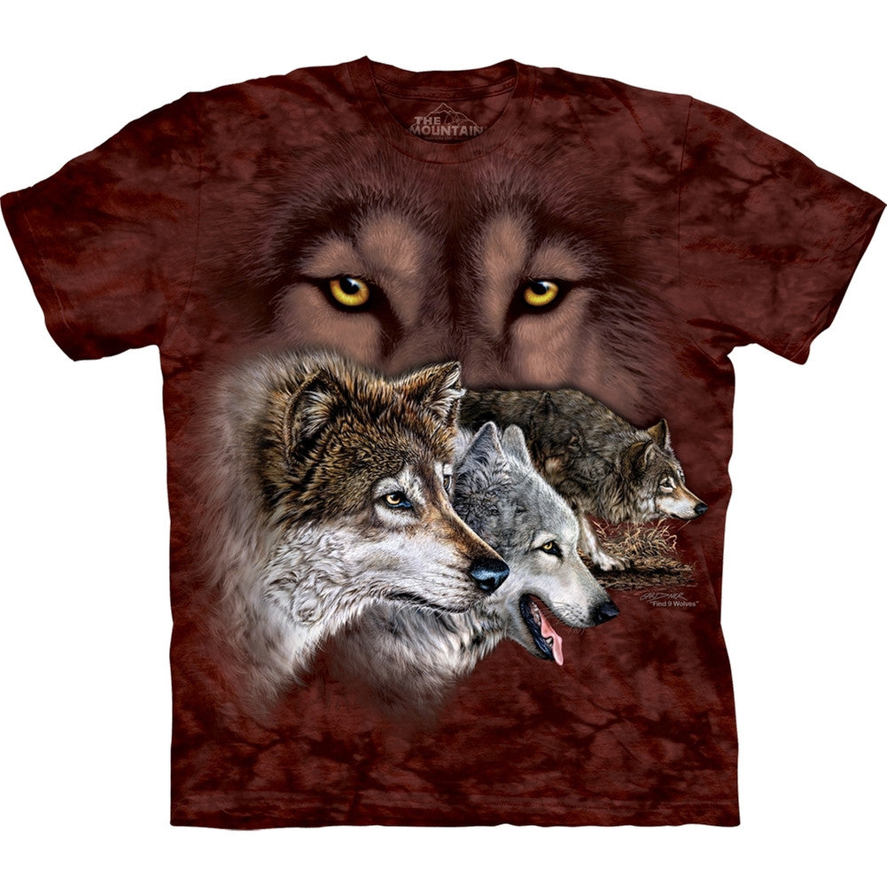 Wolves Find Nine T-shirt Men's T-Shirts The Mountain   