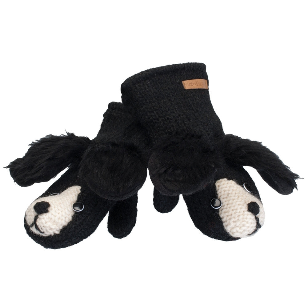 Floppy Dog Knit Mittens Gloves Animalworld   