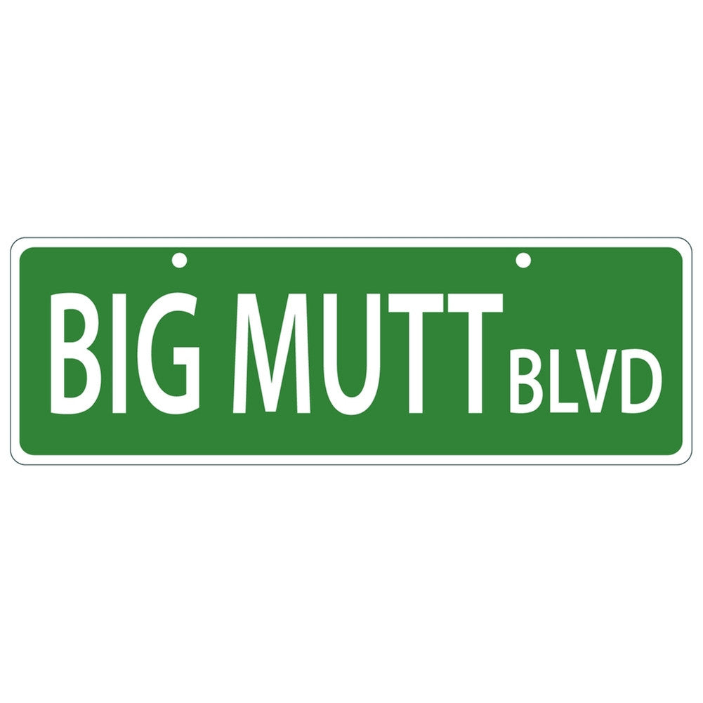 Big Mutt Blvd Plastic Street Sign Signs Old Glory   