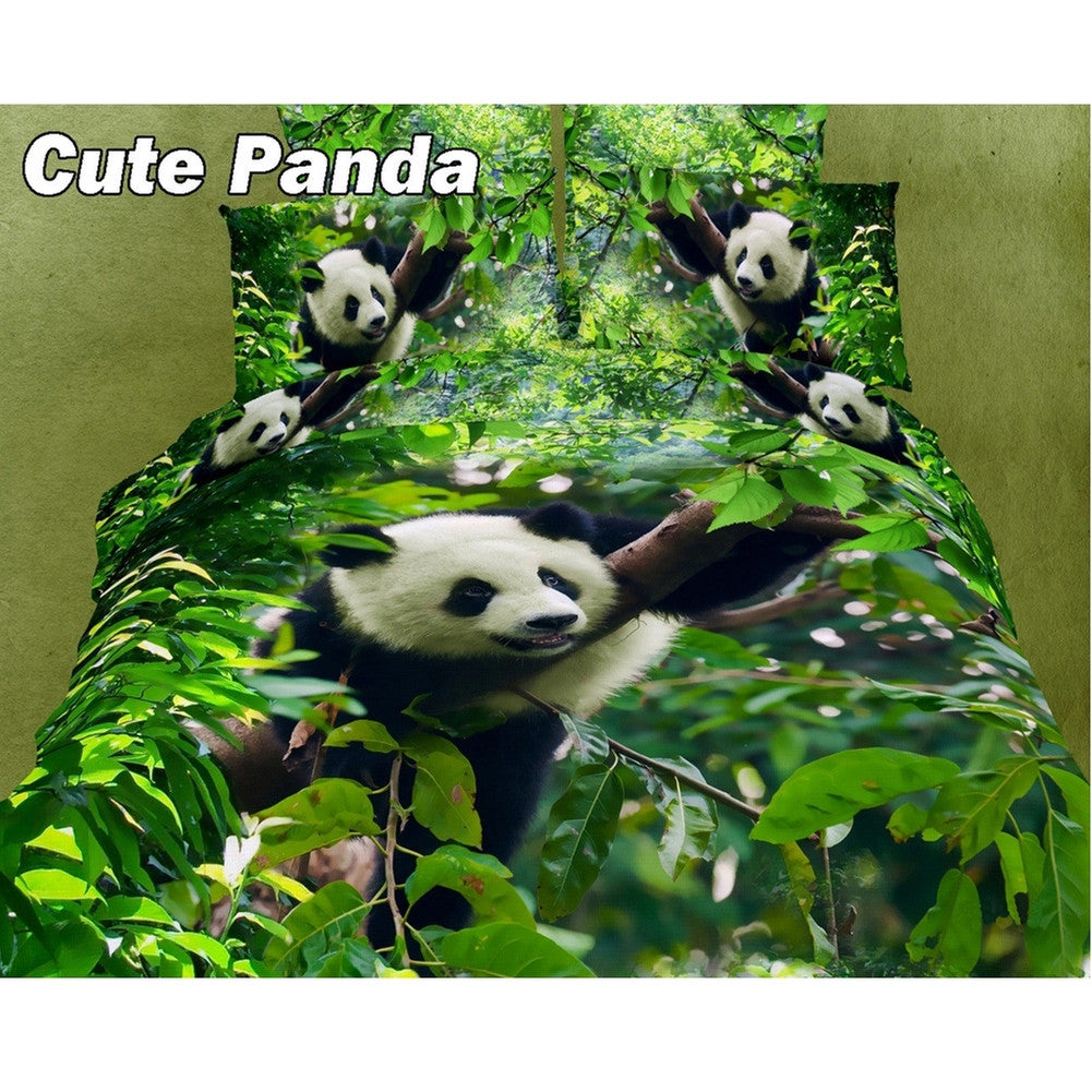 Cute Panda Queen Size Bedding Set Comforter/Bed Sets Animalworld   