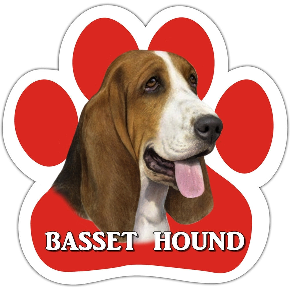 Basset Hound Paw Shaped Car Magnet Auto Accessories AnimalWorld   