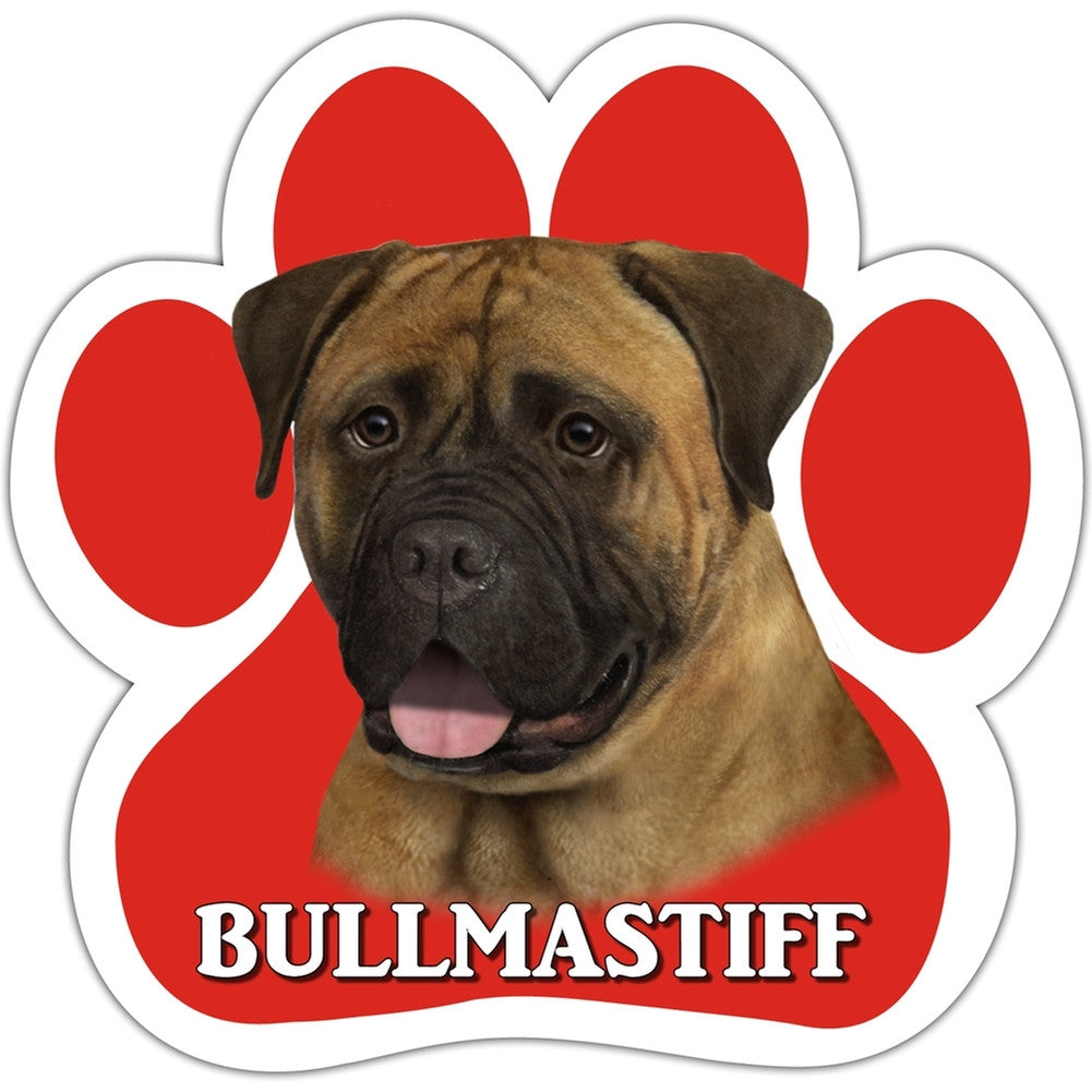 Bullmastiff Paw Shaped Car Magnet Auto Accessories AnimalWorld   