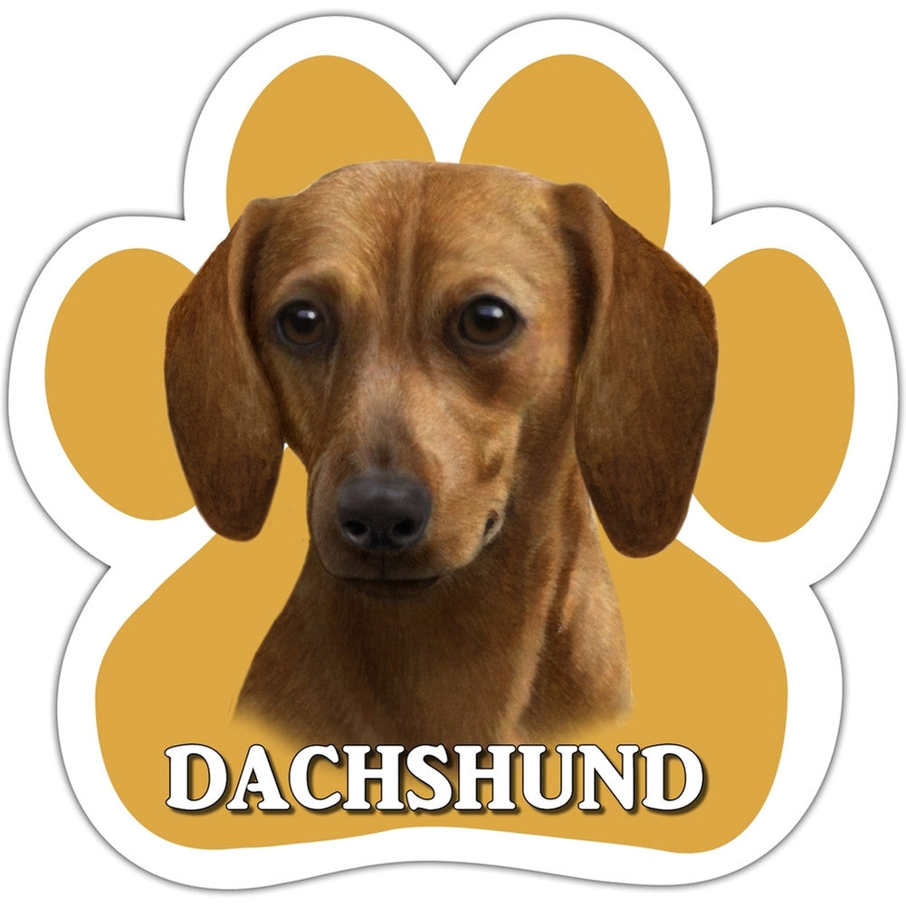 Red Dachshund Paw Shaped Car Magnet Car Magnets Dachshund   