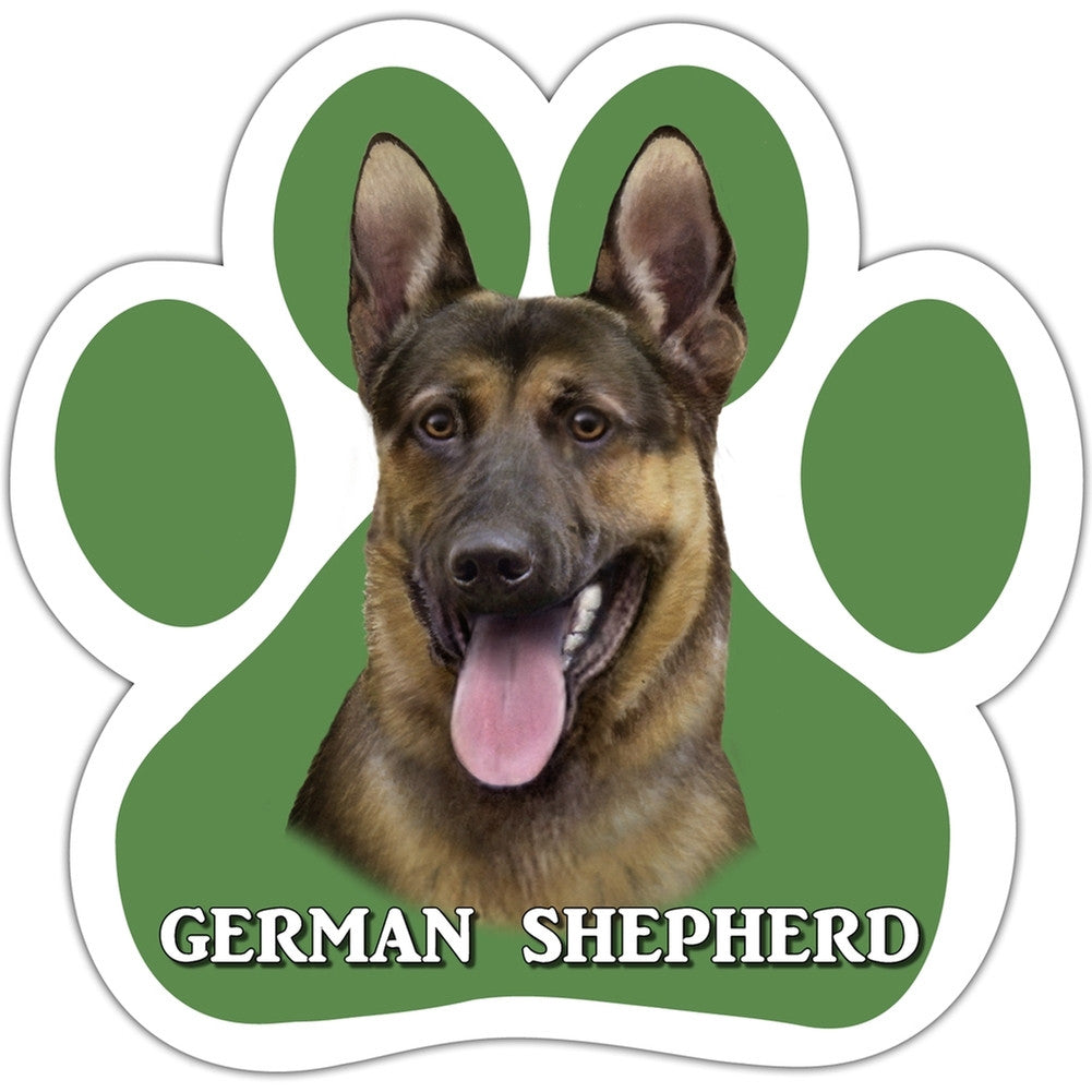 German Shepherd Paw Shaped Car Magnet Car Magnets German Shepherd   