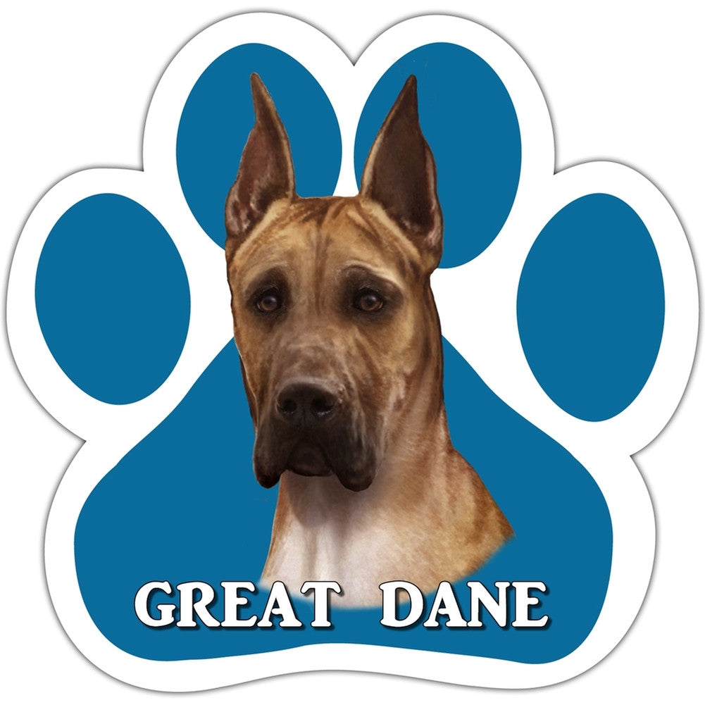 Great Dane Paw Shaped Car Magnet Auto Accessories AnimalWorld   