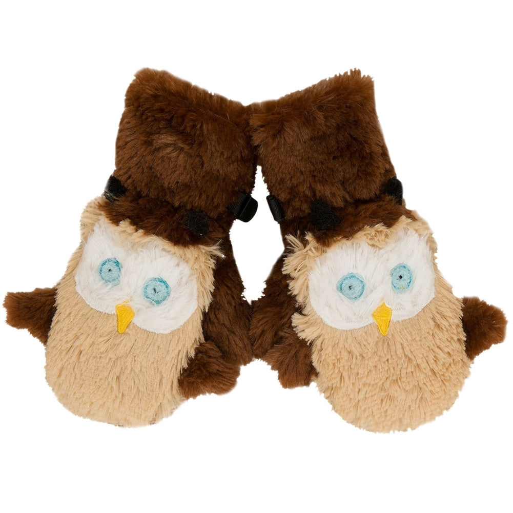 Owl Toddler Fuzzy Fleece Mittens Mittens Animalworld   