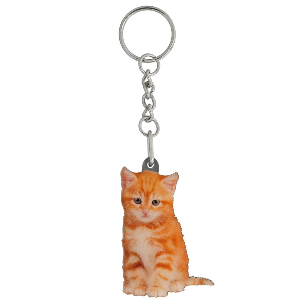 Tigger the Kitten Mirrored Acrylic Keychain Keychains AnimalWorld   