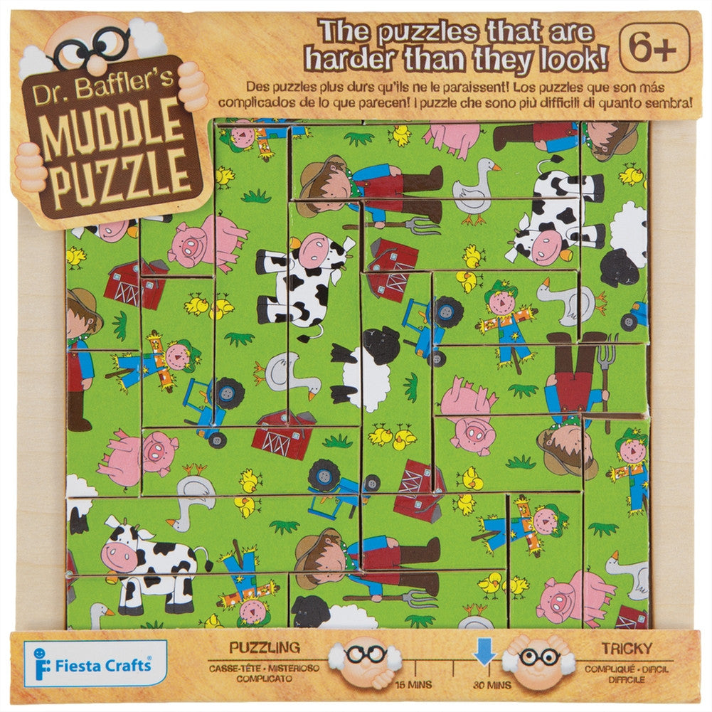 22-Piece Farm Muddle Puzzle Puzzles AnimalWorld   