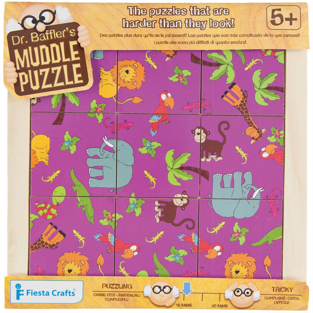 9-Piece Jungle Muddle Puzzle Puzzles AnimalWorld   