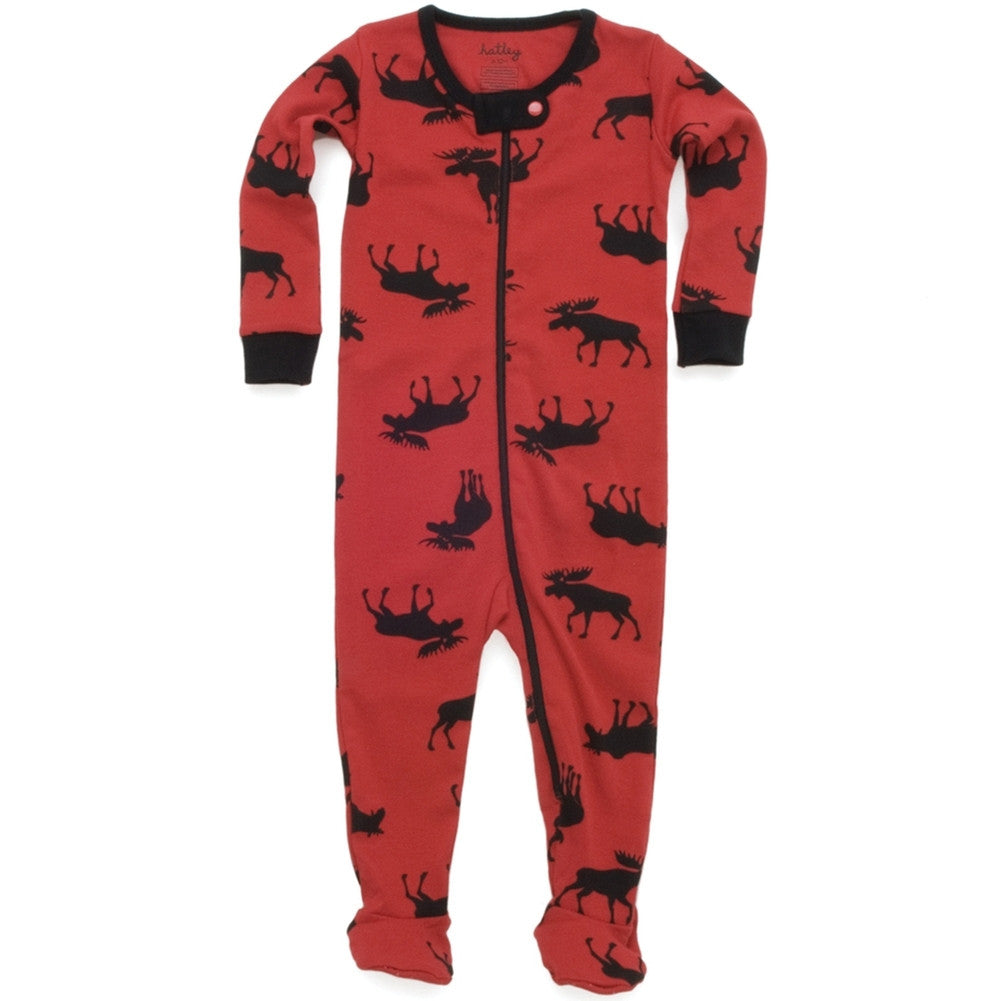 Moose Silhouette Baby Footed One Piece Baby One Piece Animalworld   