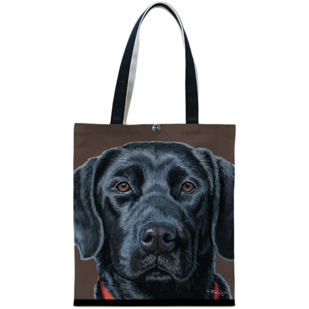 Black Lab Canvas Tote Totes AnimalWorld   