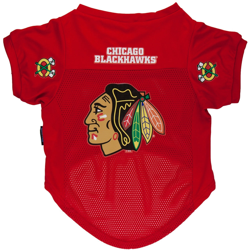 Chicago Blackhawks - Team Colors Dog Jersey Dog Clothing Chicago Blackhawks   