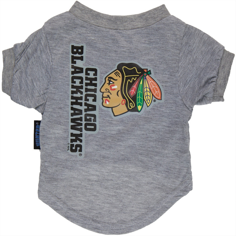 Chicago Blackhawks - Logo Dog T-Shirt Dog Clothing Chicago Blackhawks   