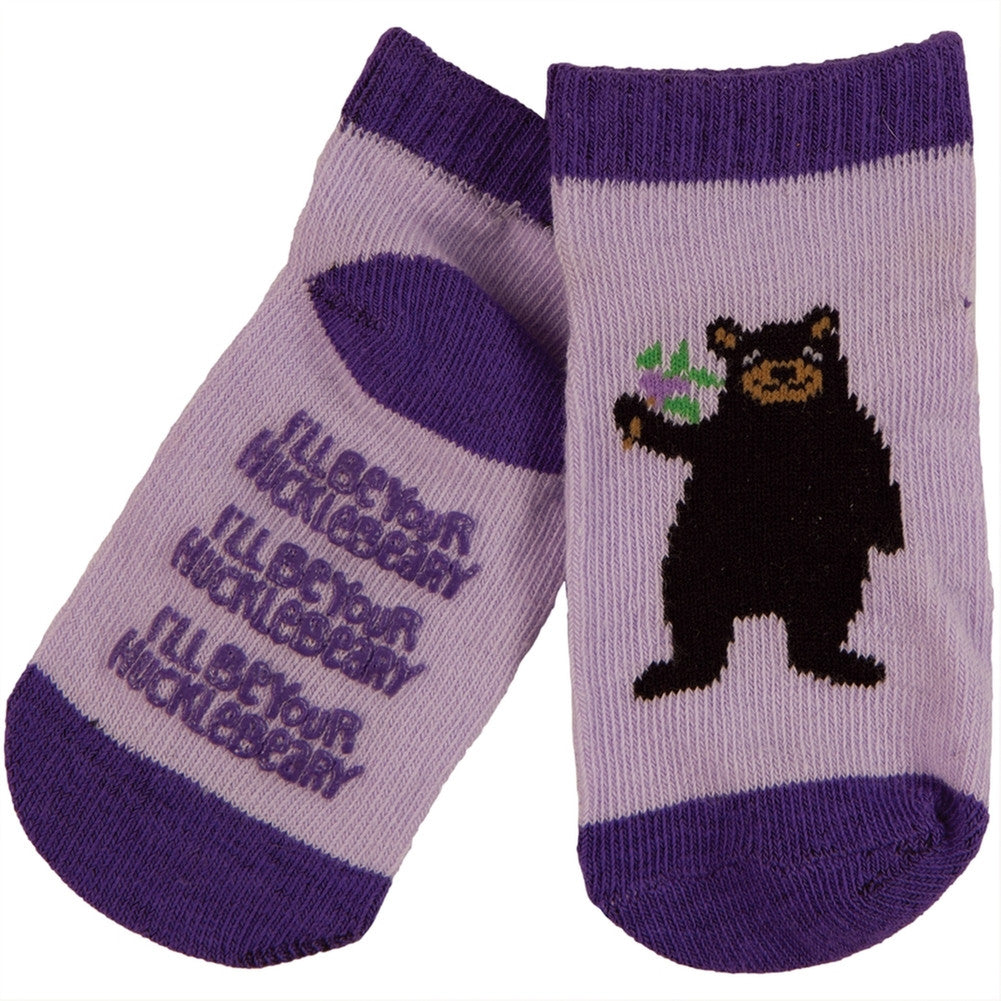 Bear I'll Be Your Hucklebeary Infant Slipper Socks Socks AnimalWorld   