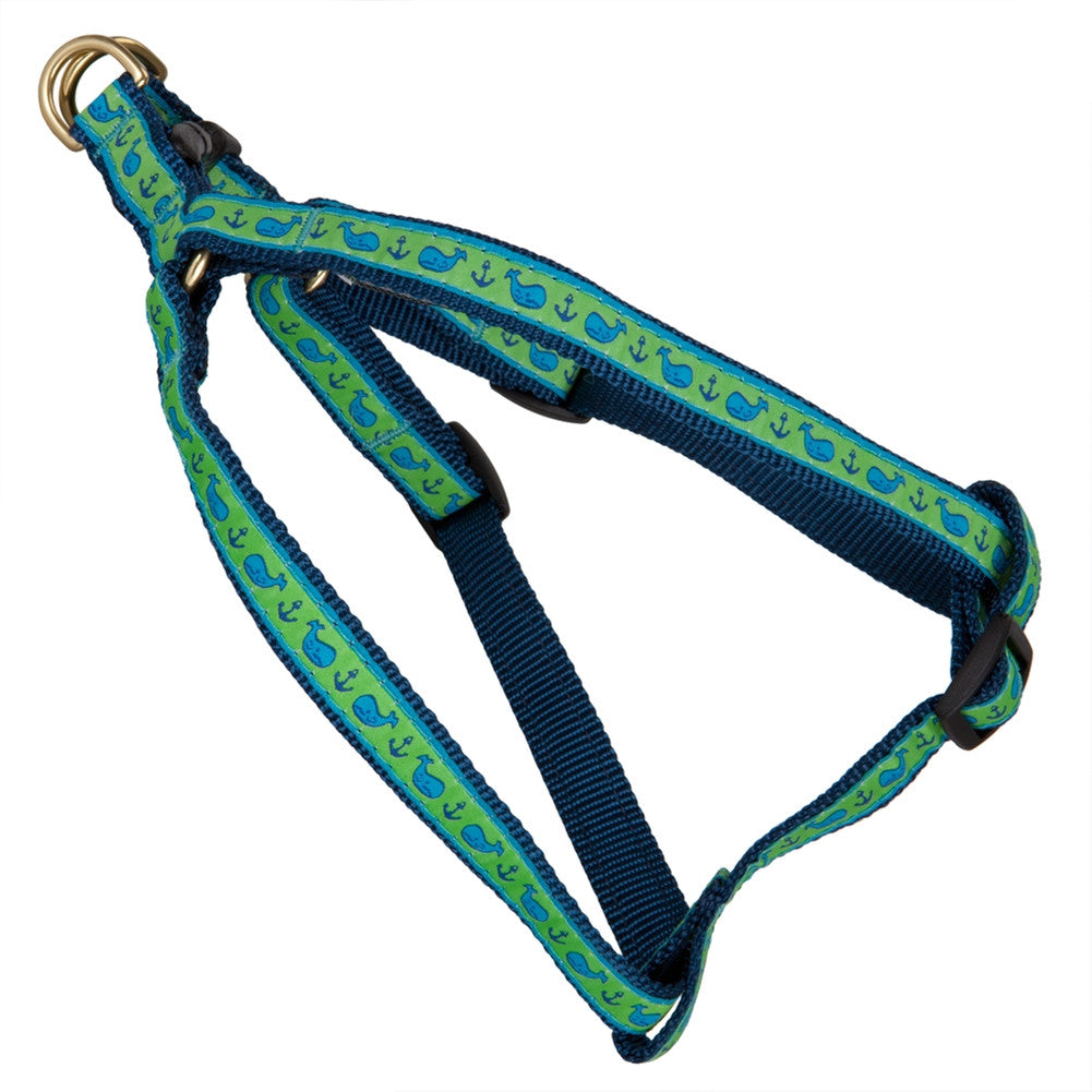 Whales & Anchors Dog Harness Harnesses Up Country Inc   